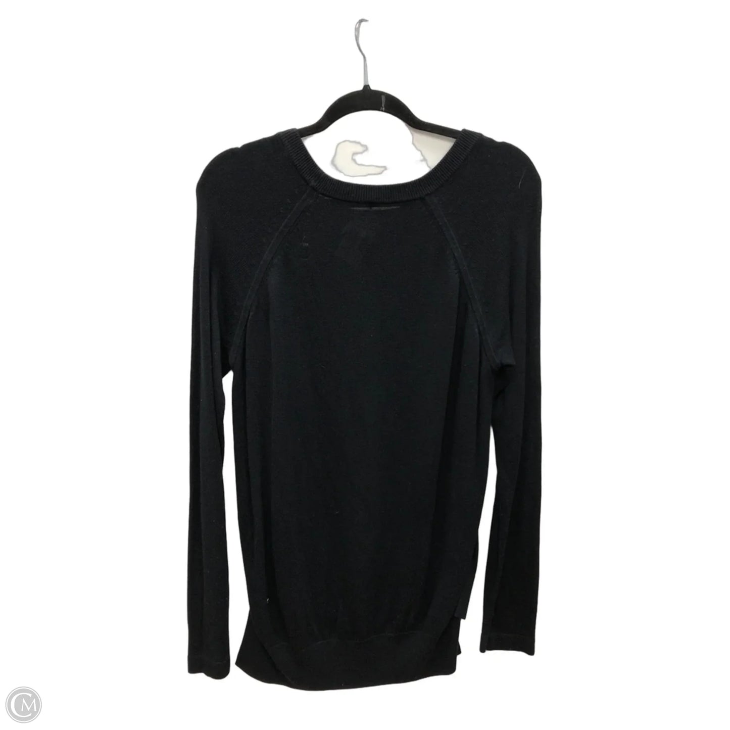 Athletic Top Long Sleeve Crewneck By Lululemon In Black, Size: 4