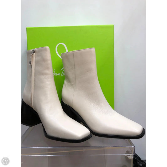 Boots Ankle Heels By Sam Edelman In Beige, Size: 8.5