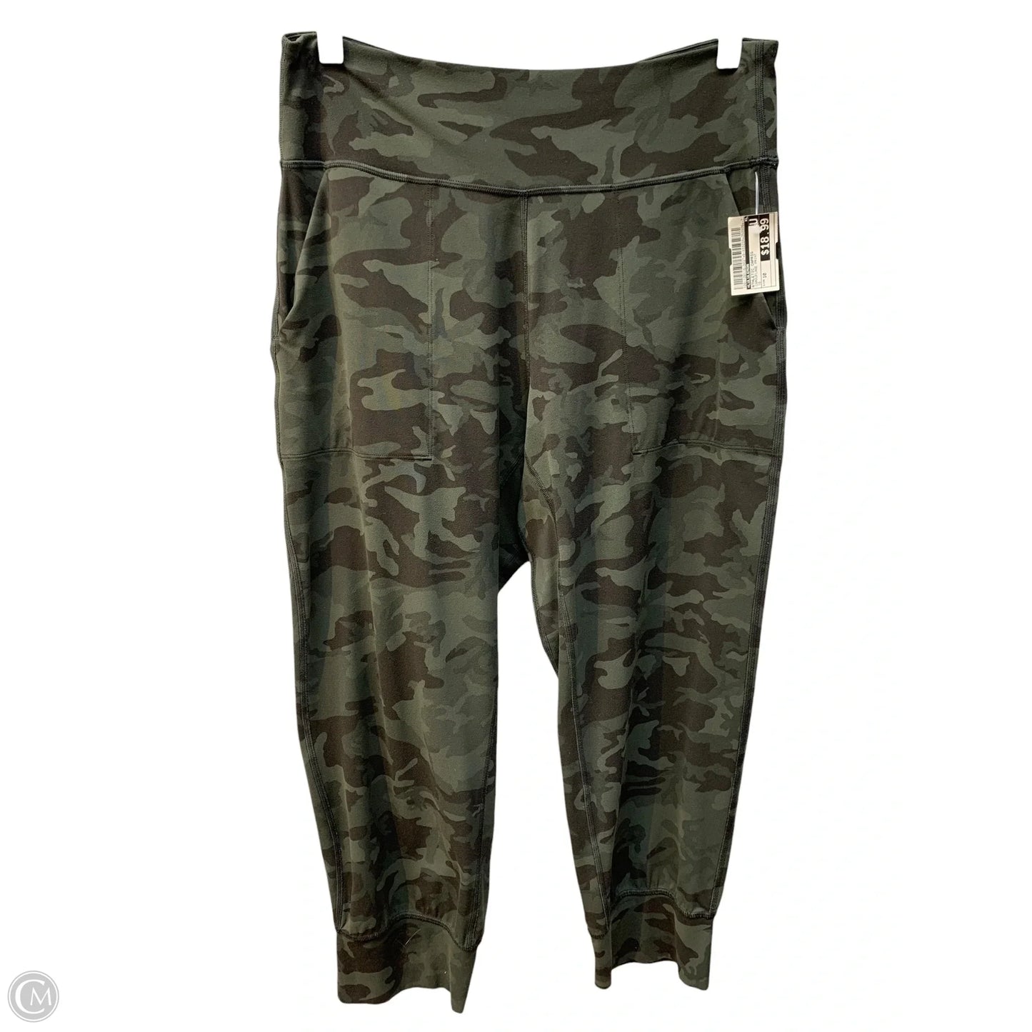 Athletic Capris By Lululemon In Camouflage Print, Size: 10
