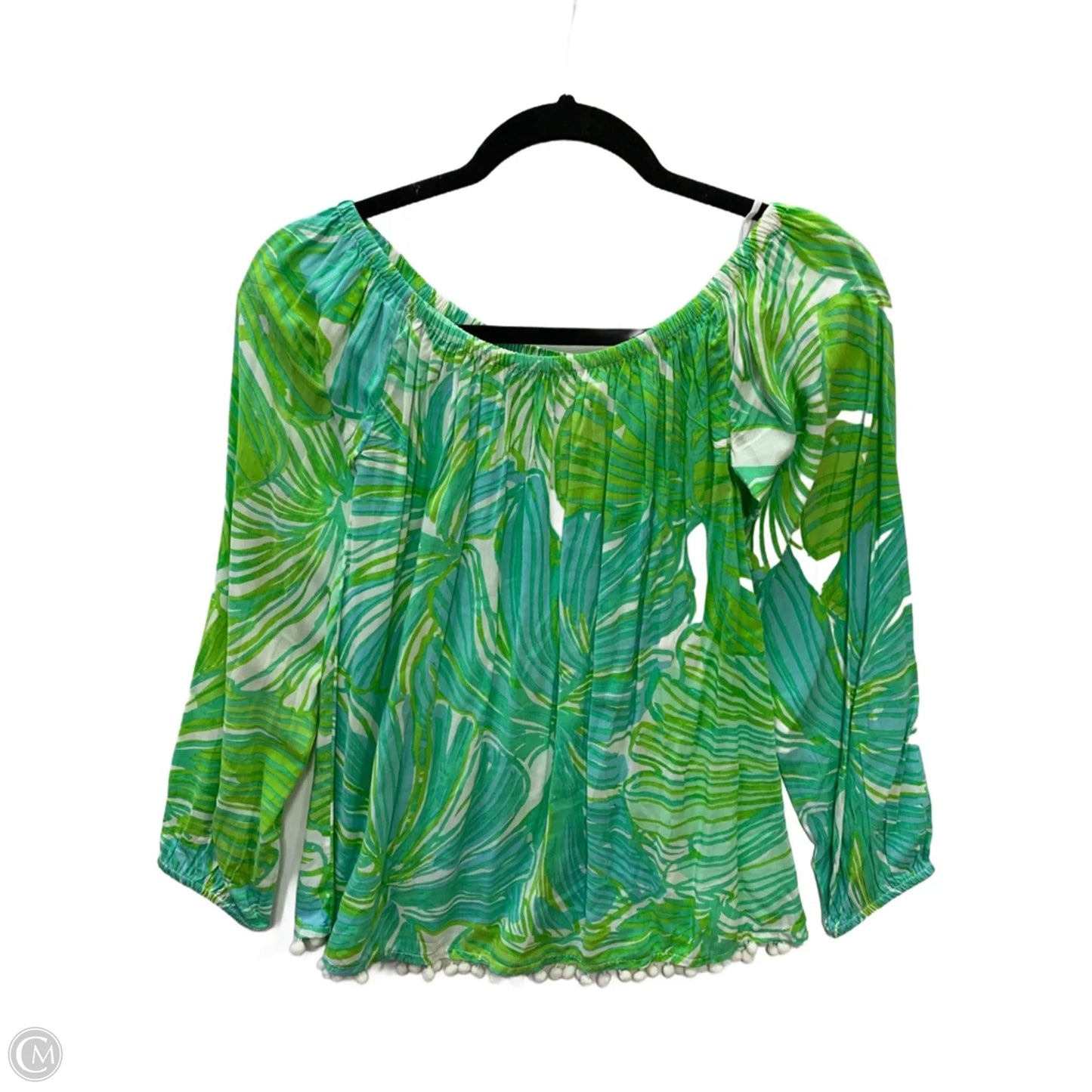 Top Long Sleeve Designer By Lilly Pulitzer In Grey, Size: Xs