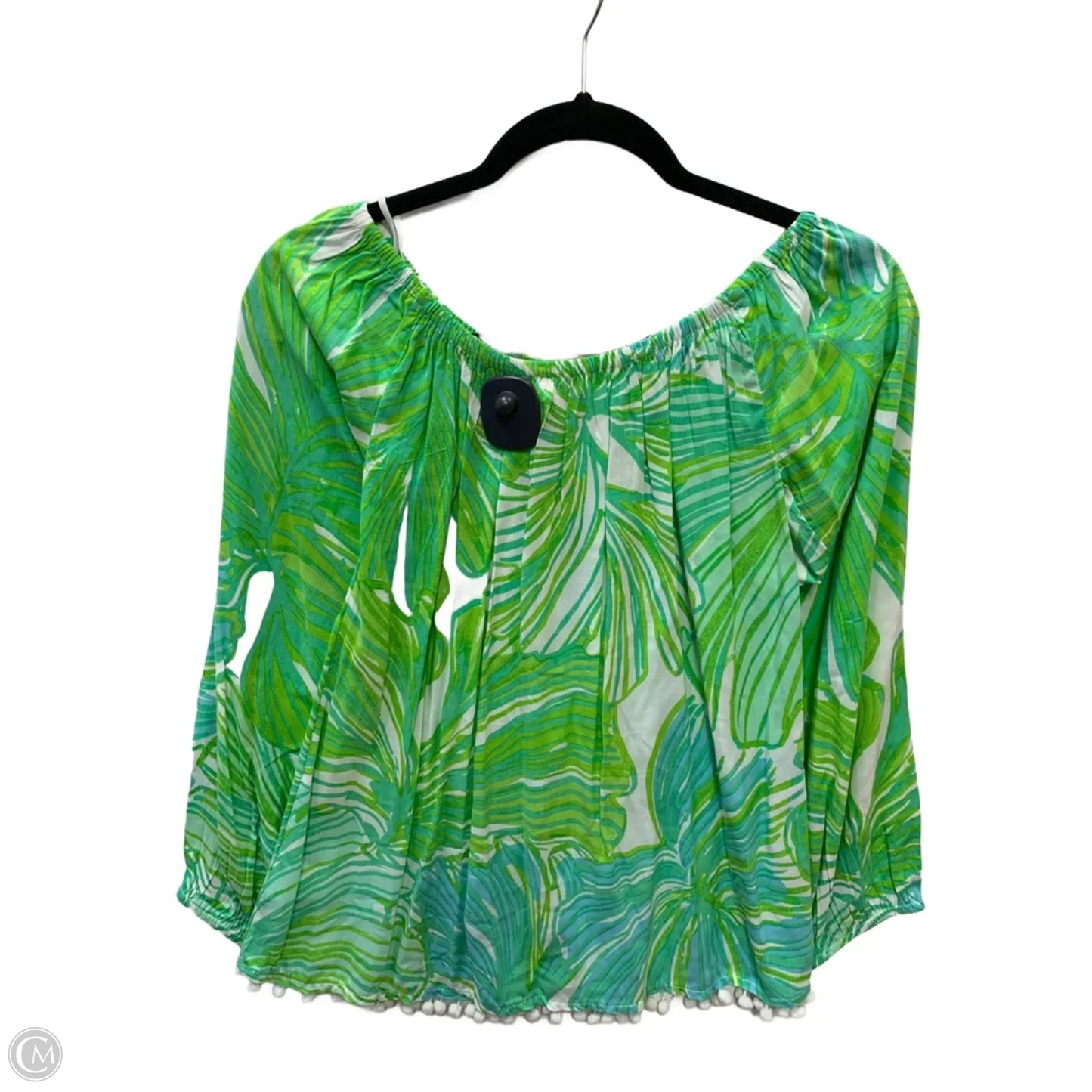 Top Long Sleeve Designer By Lilly Pulitzer In Grey, Size: Xs