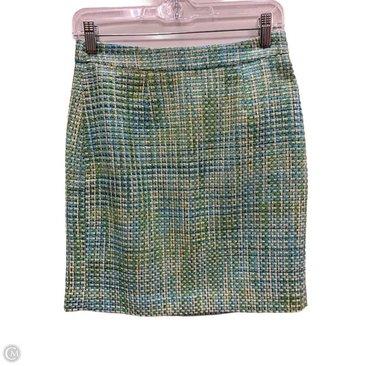 Skirt Mini & Short By Halogen In Green, Size: 2