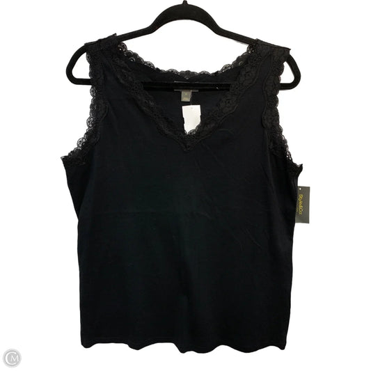 Tank Top By Style And Co Collection Women In Black, Size: 1x