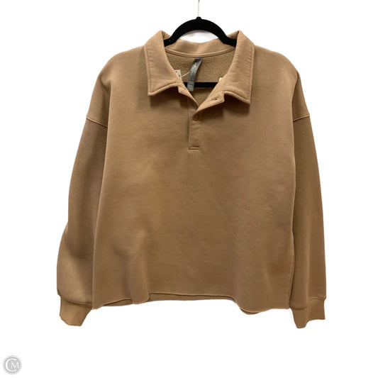 Sweatshirt Collar By Mondetta In Brown, Size: Xl