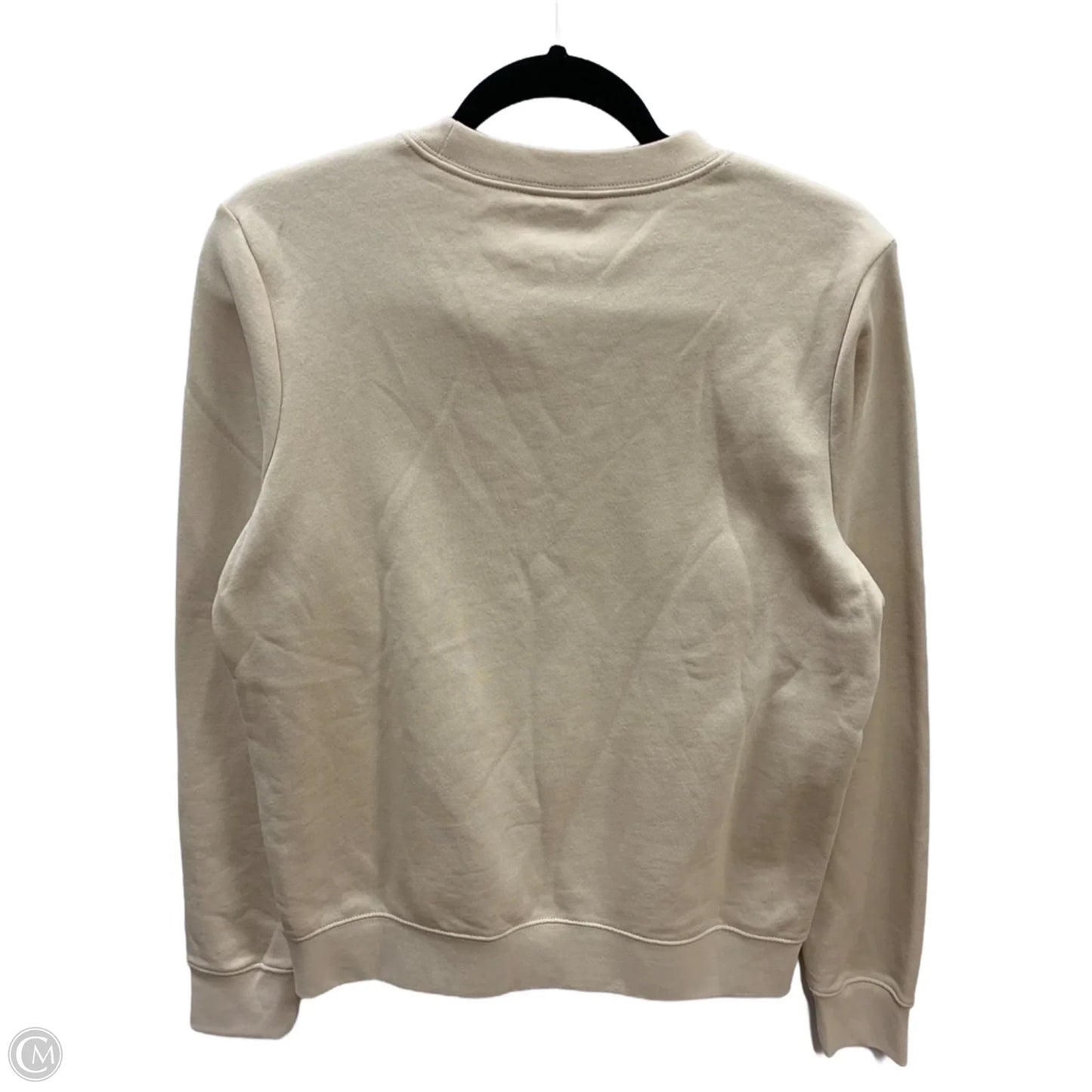 Sweatshirt Crewneck By Nike In Beige, Size: S