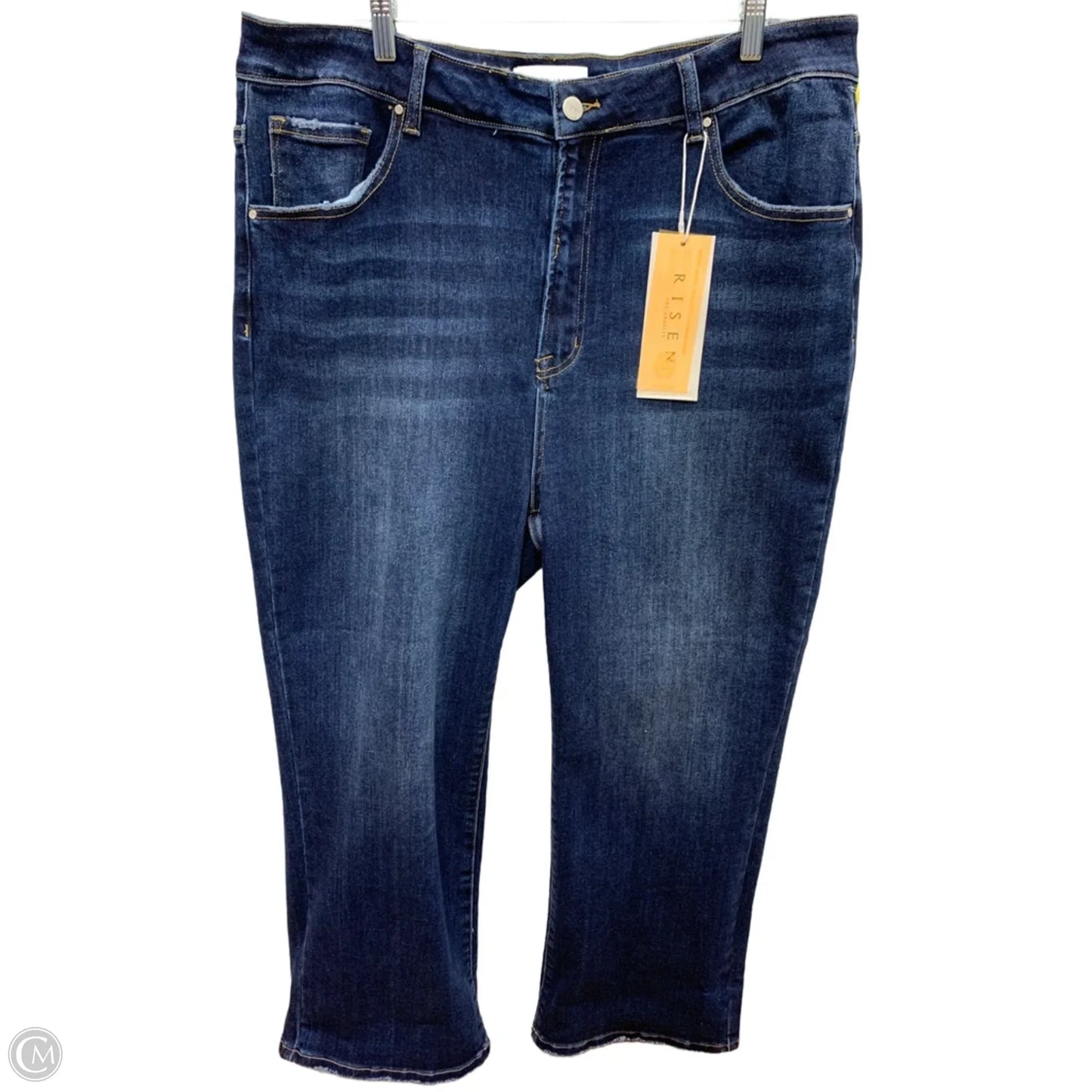 Jeans Straight By Risen In Blue Denim, Size: 3x