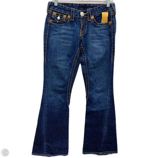Jeans Boot Cut By True Religion In Blue Denim, Size: 4