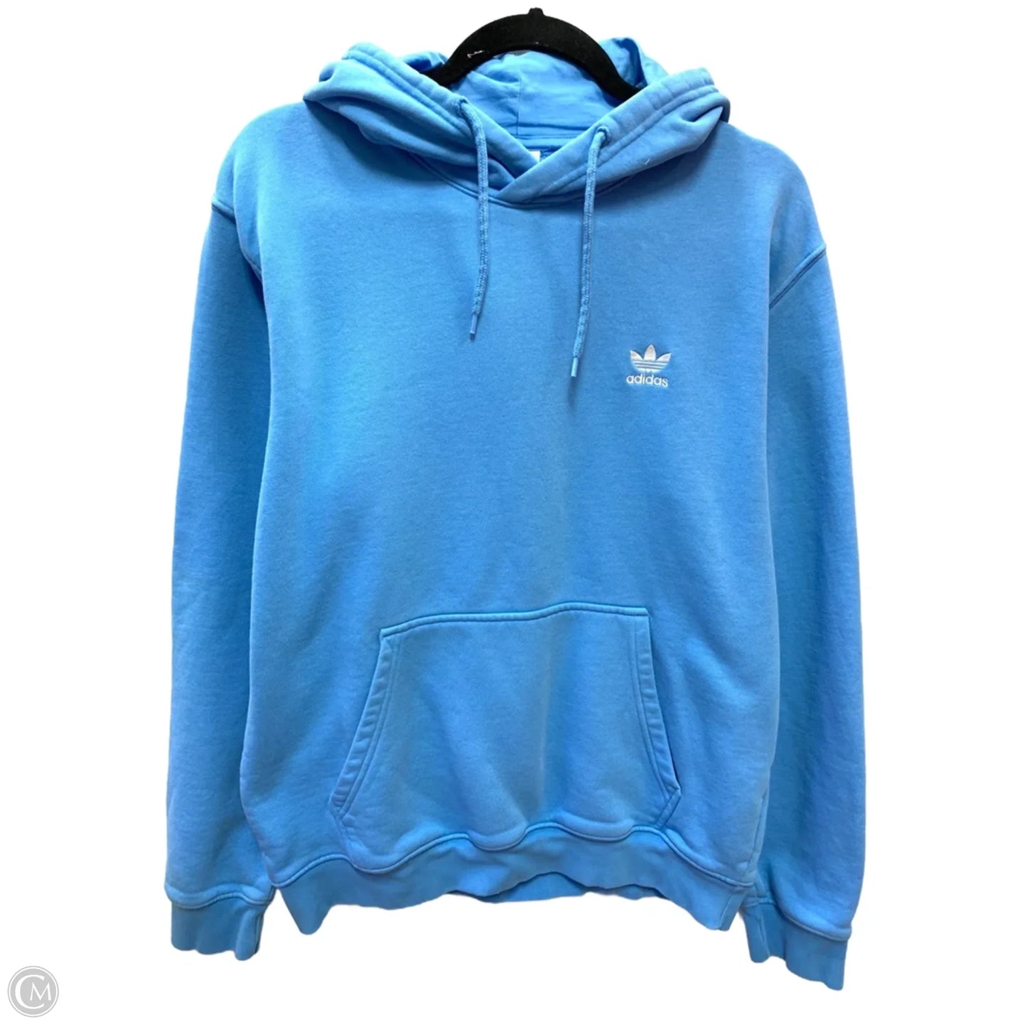 Sweatshirt Hoodie By Adidas In Blue, Size: L