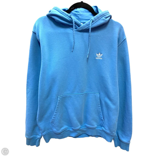 Sweatshirt Hoodie By Adidas In Blue, Size: L