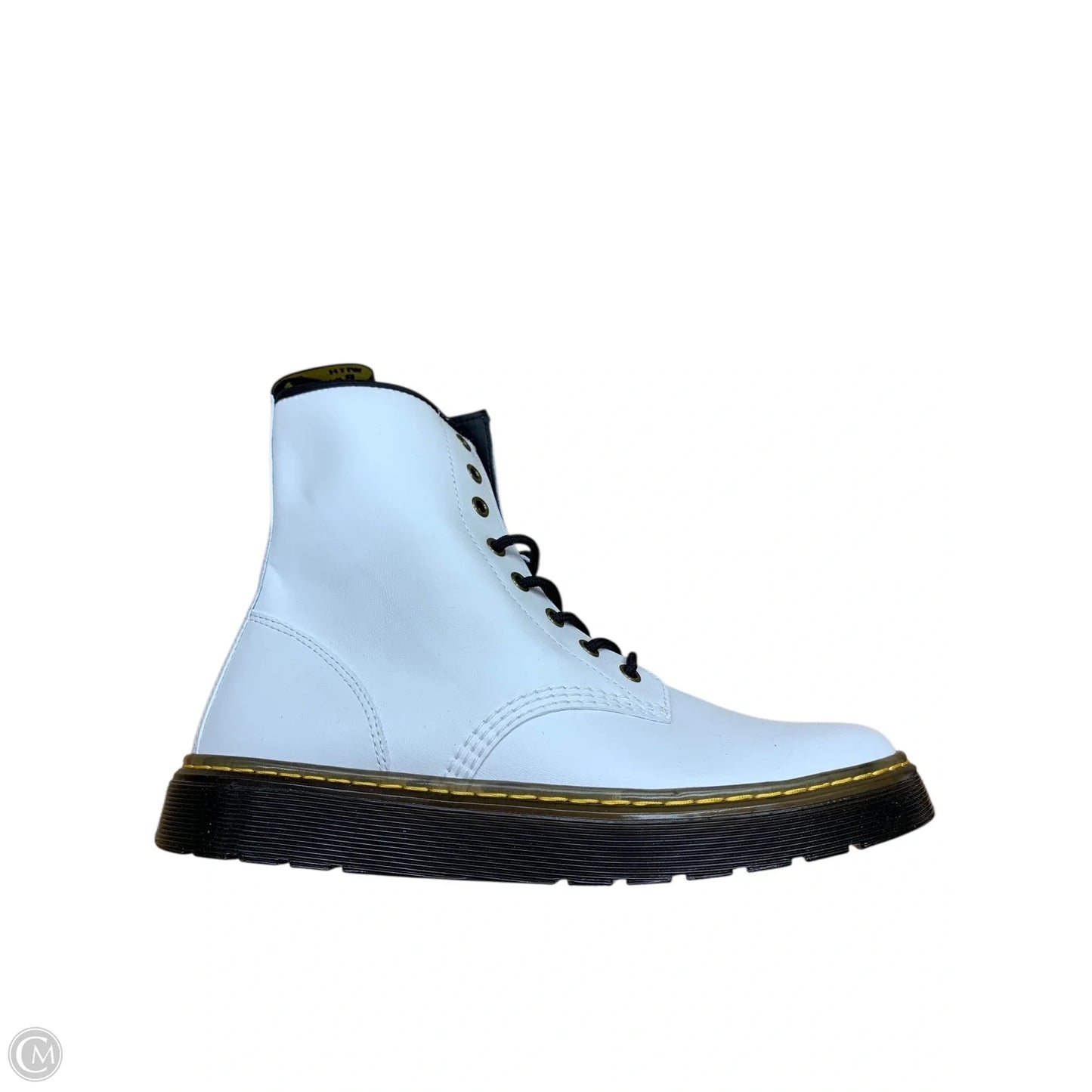 Boots Combat By Dr Martens In White, Size: 10