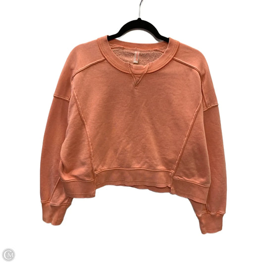 Sweatshirt Crewneck By Free People In Coral, Size: 2