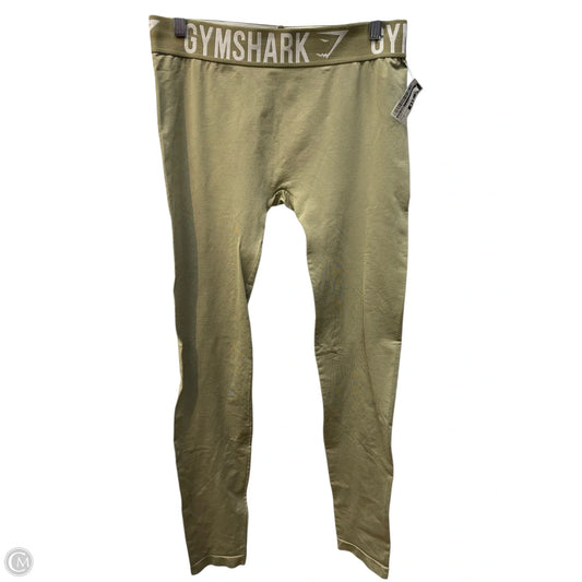 Athletic Leggings By Gym Shark In Green, Size: M