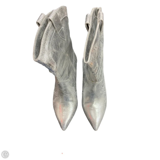 Boots Ankle Heels By Dolce Vita In Silver, Size: 6