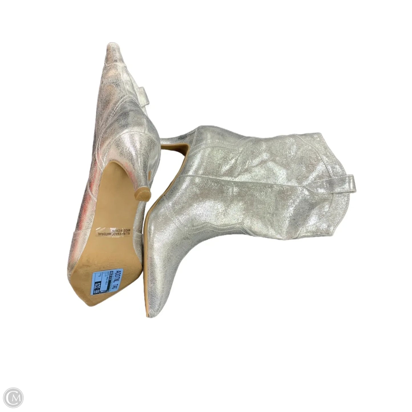 Boots Ankle Heels By Dolce Vita In Silver, Size: 6