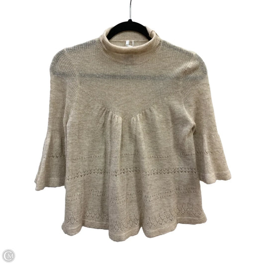 Sweater By Anthropologie In Tan, Size: Xs