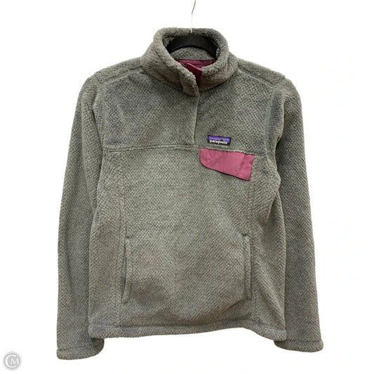 Sweatshirt Collar By Patagonia In Grey, Size: S