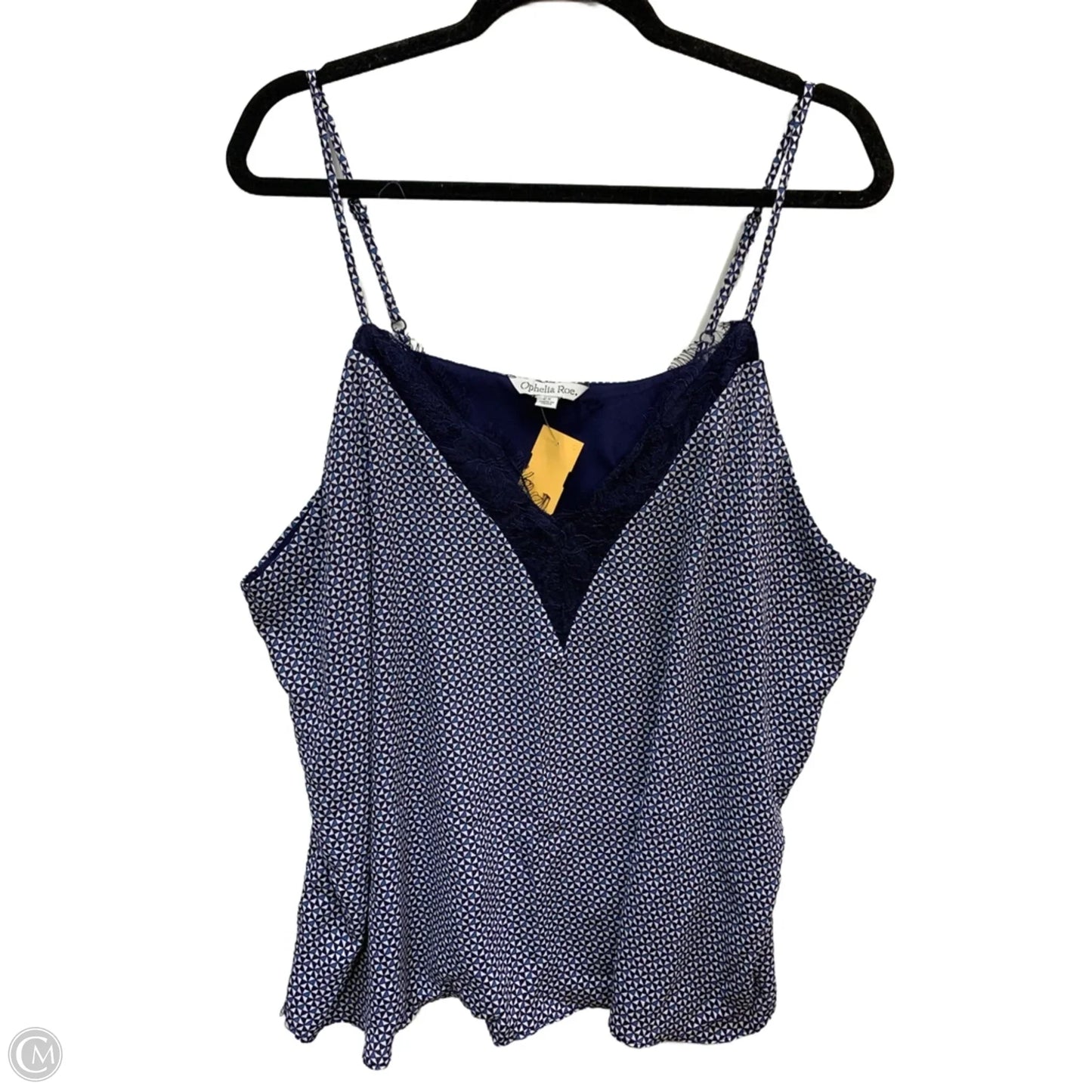 Blouse Sleeveless By Ophelia Roe In Navy, Size: 2x