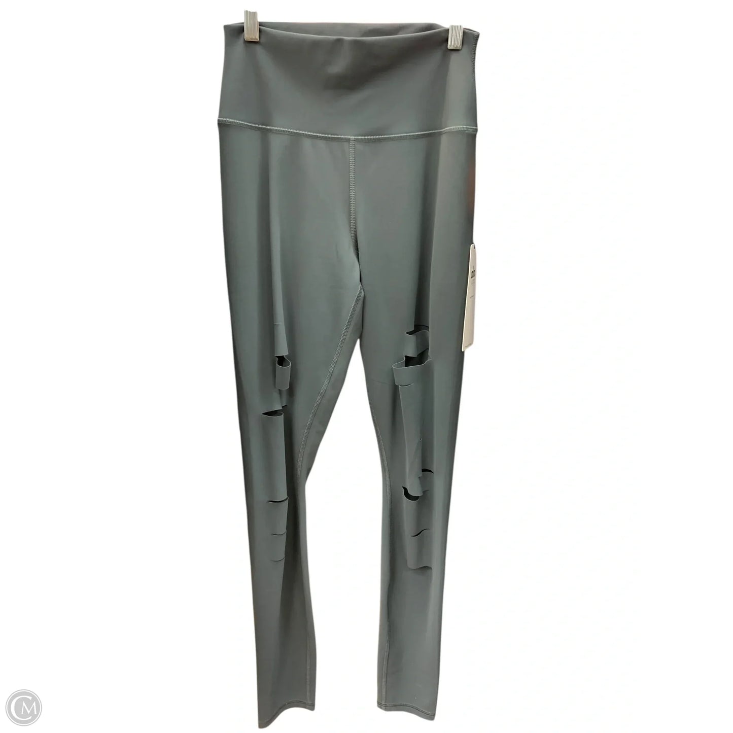 Athletic Leggings By Alo In Grey, Size: M