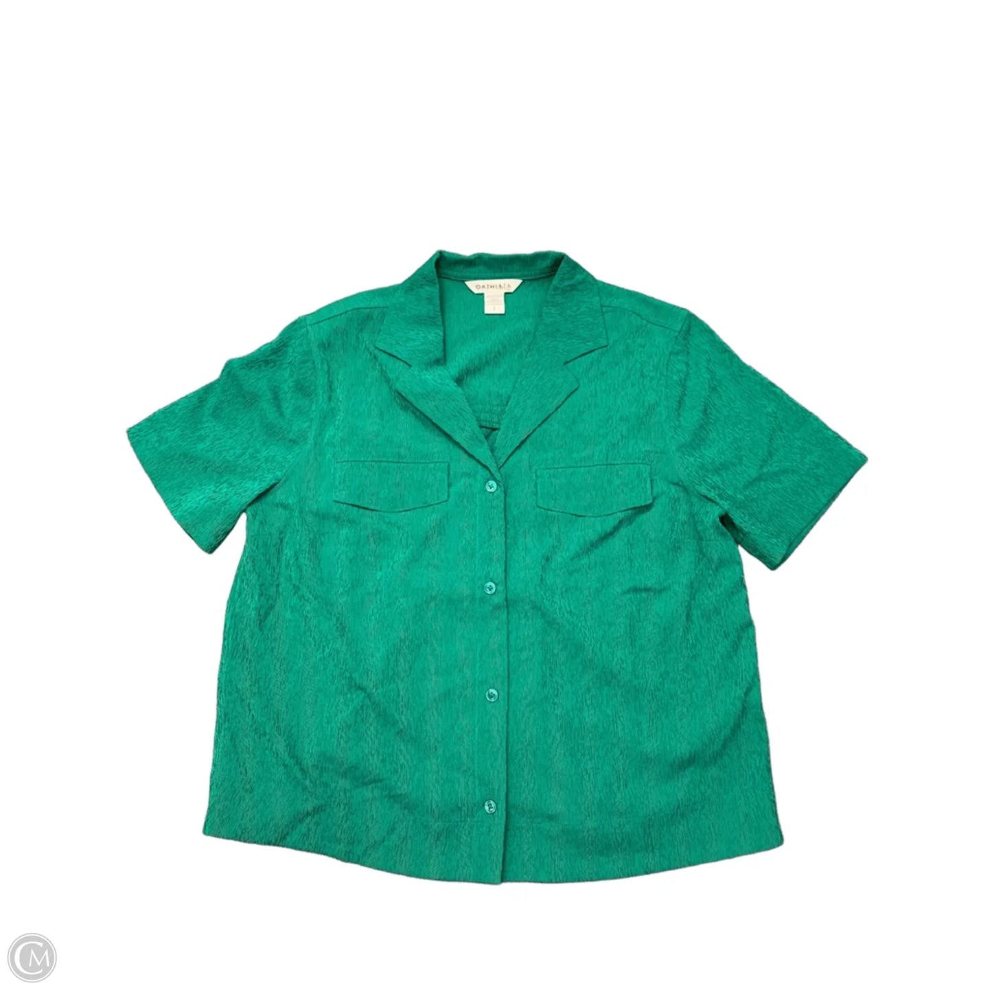 Top Short Sleeve By Athleta In Green, Size: S