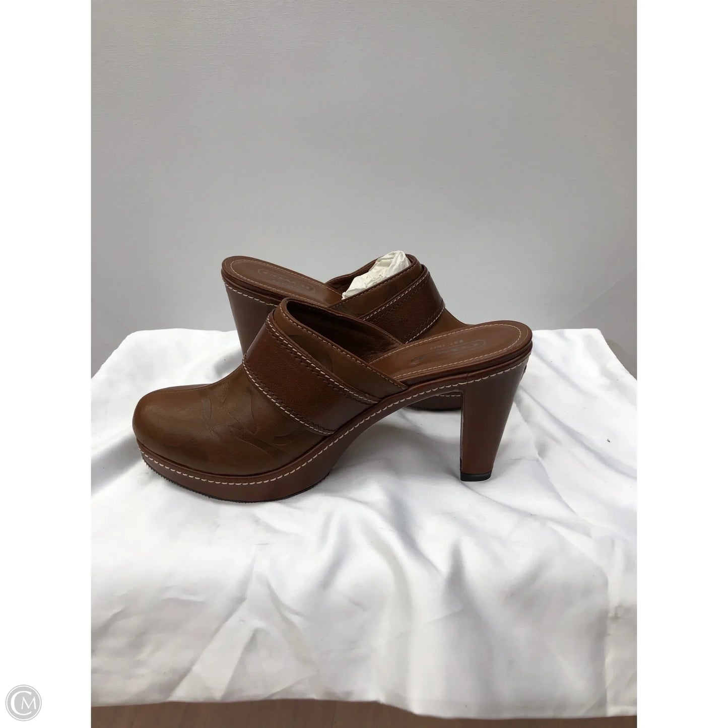 Shoes Designer By Coach In Brown, Size: 9.5