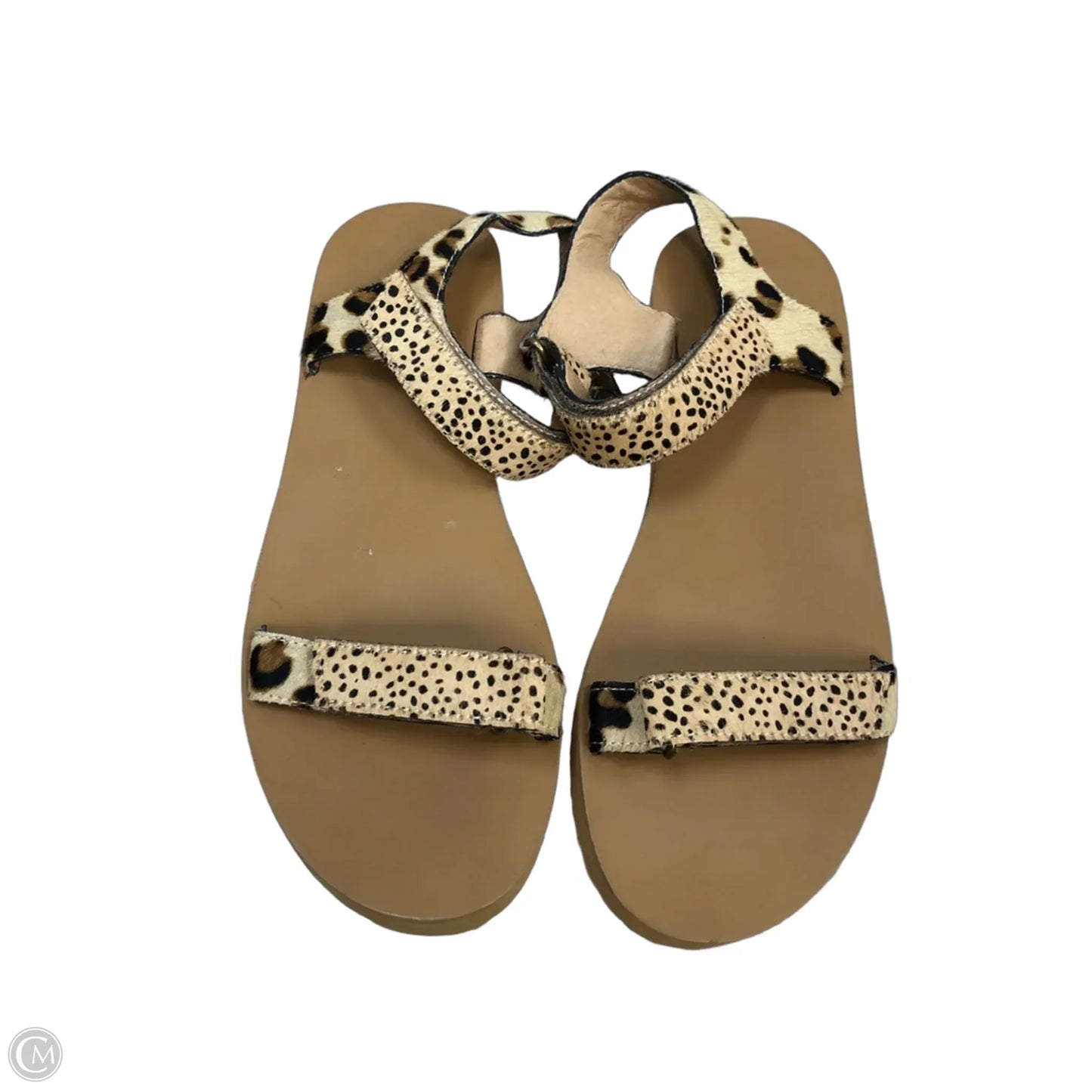 Sandals Flats By Madewell In Animal Print, Size: 9