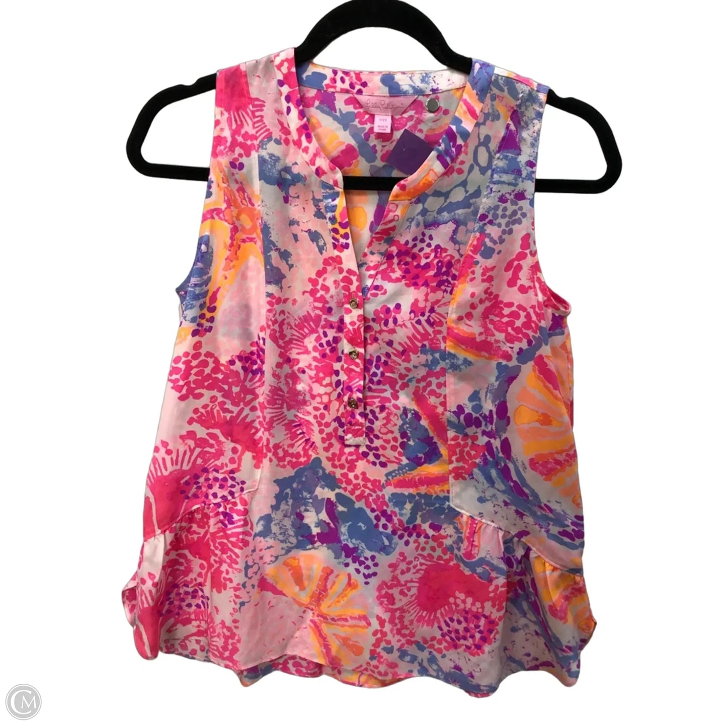Blouse Designer By Lilly Pulitzer In Pink, Size: Xxs