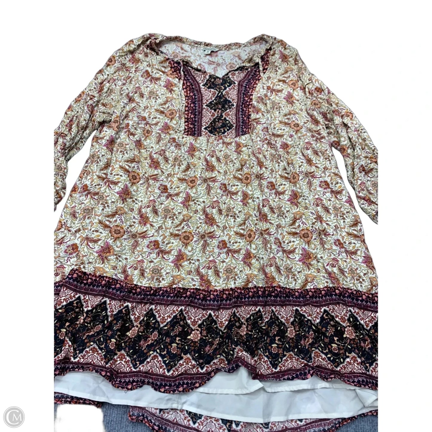 Dress Casual Short By Frye And Co In Floral Print, Size: 3x