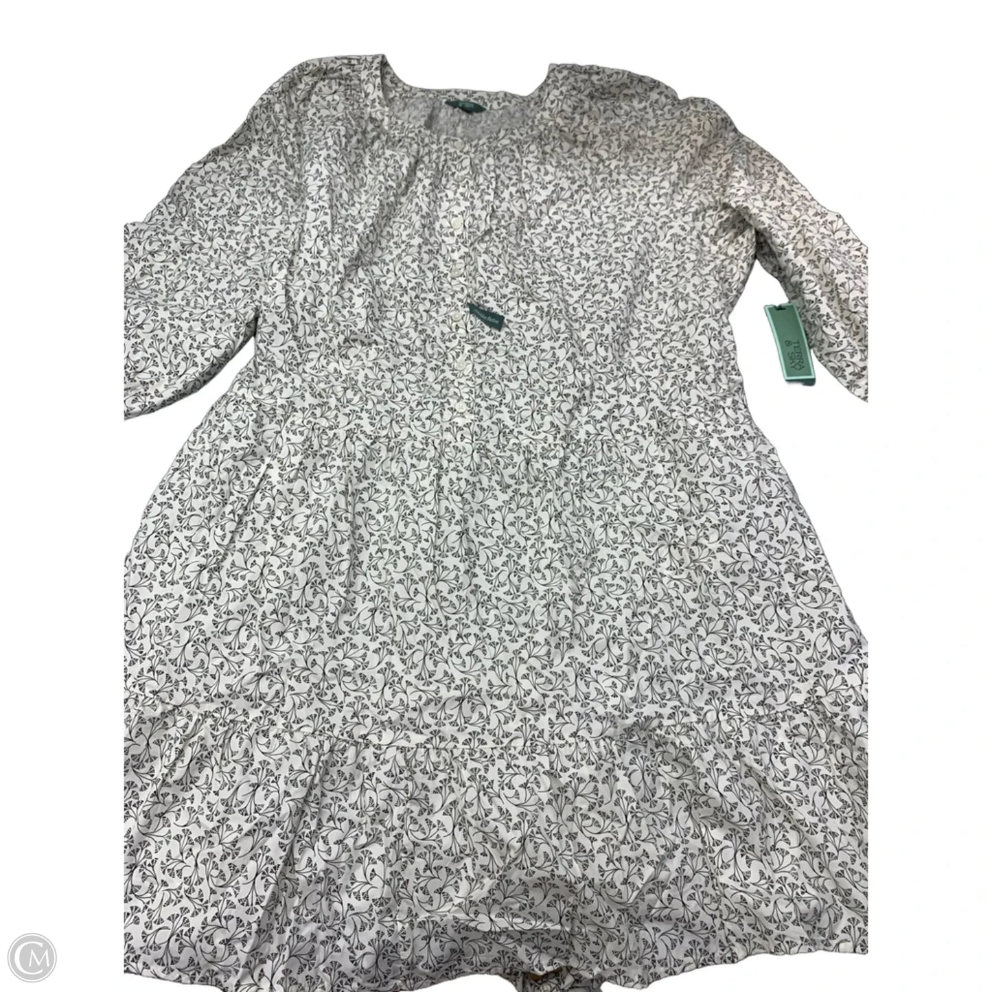 Dress Casual Short By Terra & Sky In Black & White, Size: 4x