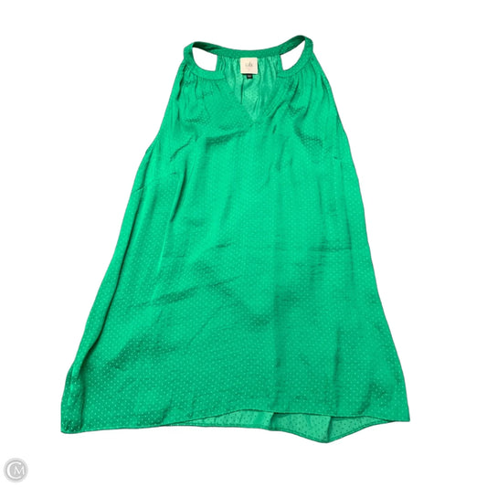 Tank Top By Cabi In Green, Size: M
