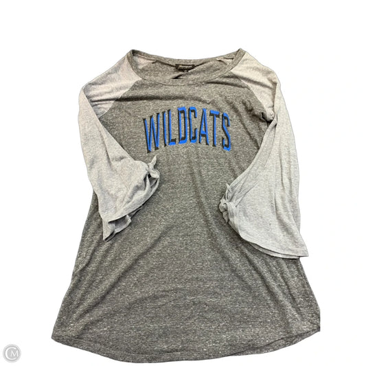 Top Long Sleeve By Gameday Couture In Grey, Size: L