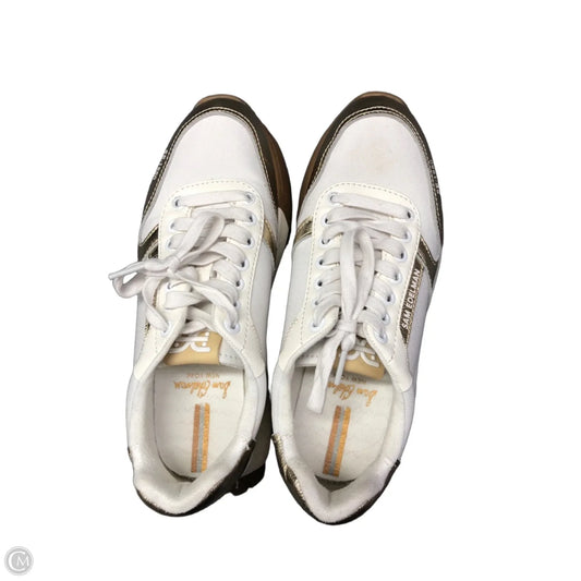 Shoes Sneakers By Sam Edelman In Gold & White, Size: 7.5