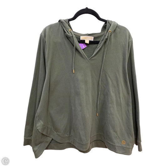 Sweatshirt Collar By Michael By Michael Kors In Green, Size: 2x