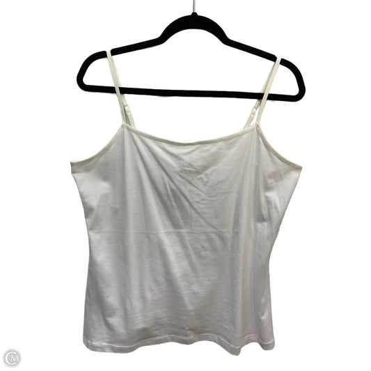 Top Sleeveless By George In White, Size: Xxl