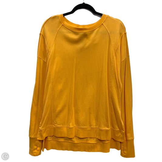 Sweatshirt Collar By Sweaty Betty In Yellow, Size: L