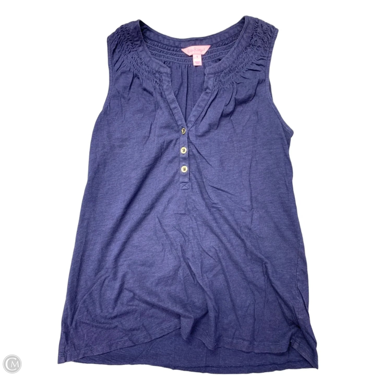 Tank Top Designer By Lilly Pulitzer In Navy, Size: S