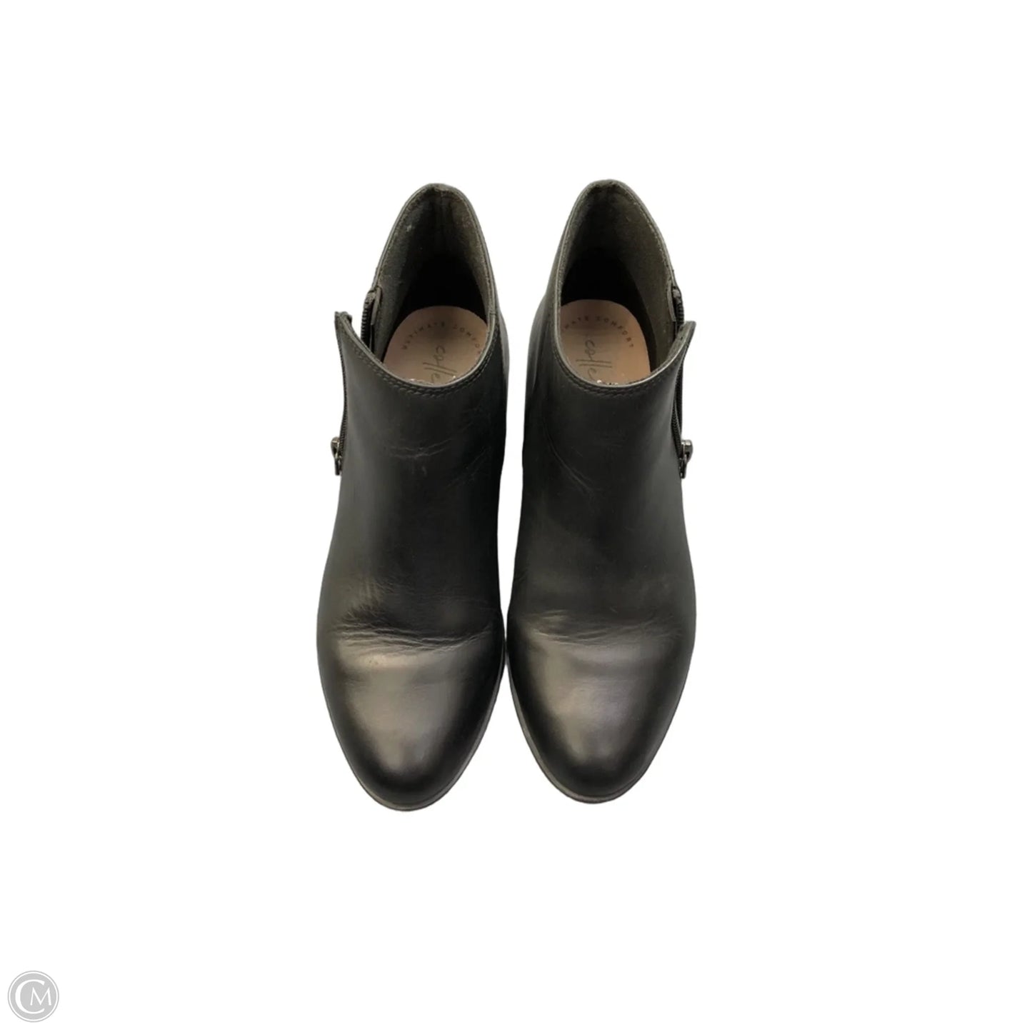 Boots Ankle Heels By Clarks In Black, Size: 6.5