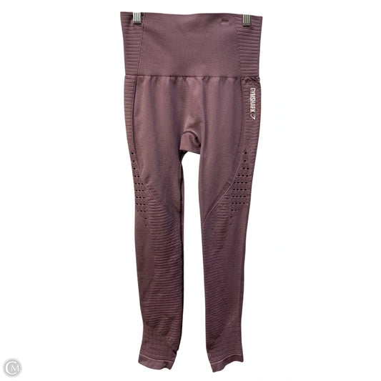 Athletic Leggings By Gym Shark In Purple, Size: M