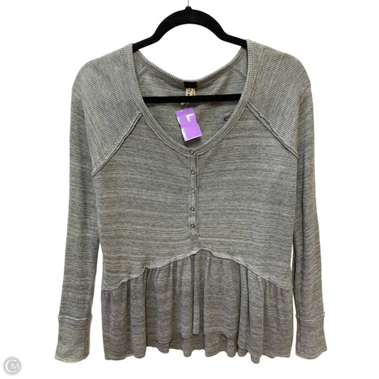 Top Long Sleeve By We The Free In Grey, Size: Xs