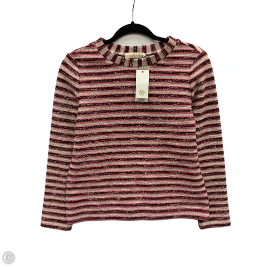 Sweater Cardigan Designer By Tory Burch In Pink, Size: S