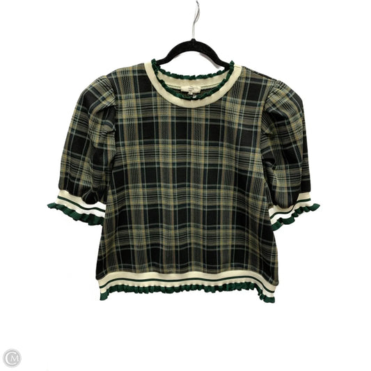 Top Short Sleeve By Entro In Black & Green, Size: Xl