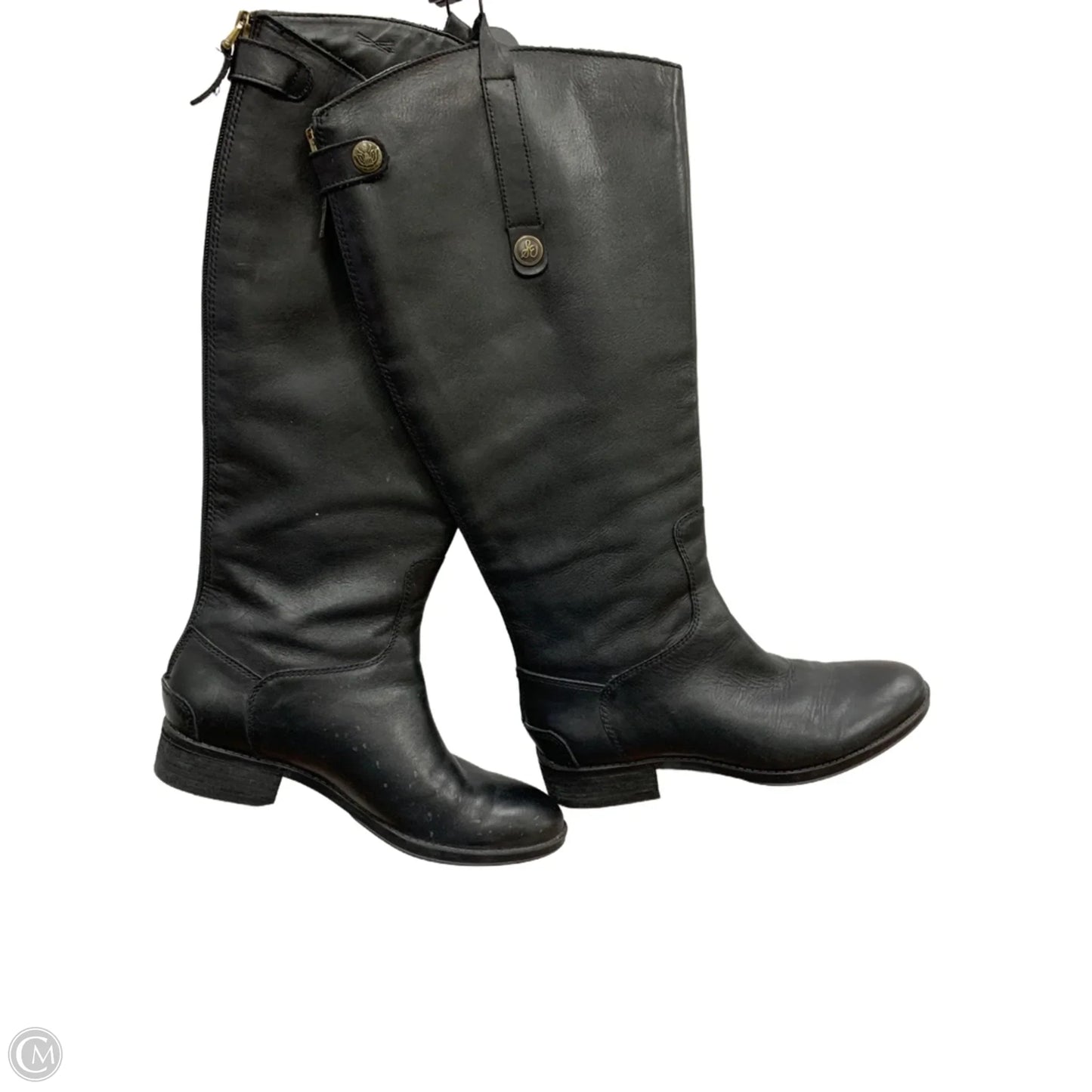 Boots Mid-calf Flats By Sam Edelman In Black, Size: 6.5