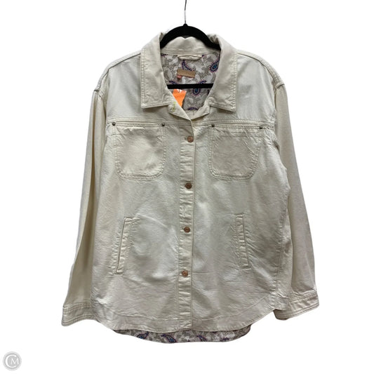 Jacket Other By Pilcro In Cream, Size: Xl