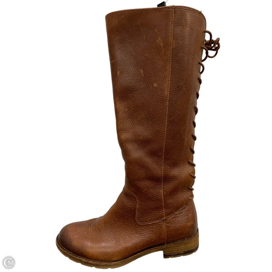 Boots Mid-calf Flats By Sofft In Brown, Size: 10