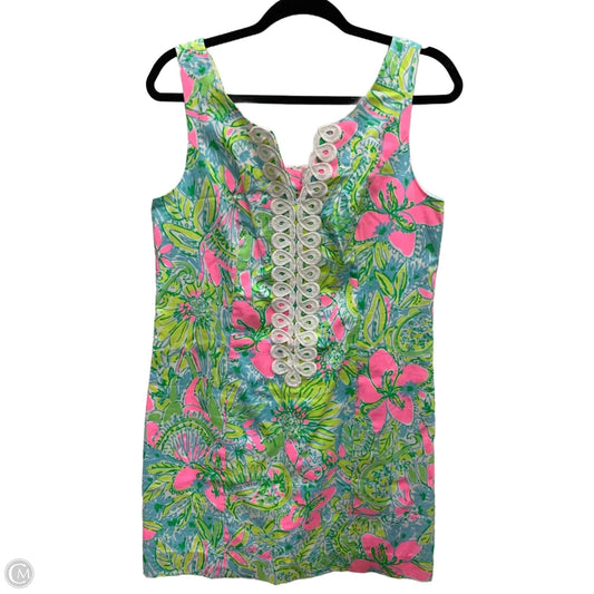 Dress Designer By Lilly Pulitzer In Green & Pink, Size: 6