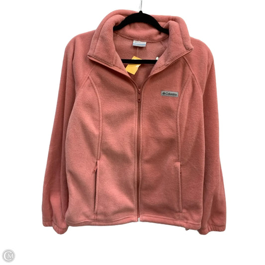 Jacket Fleece By Columbia In Pink, Size: L