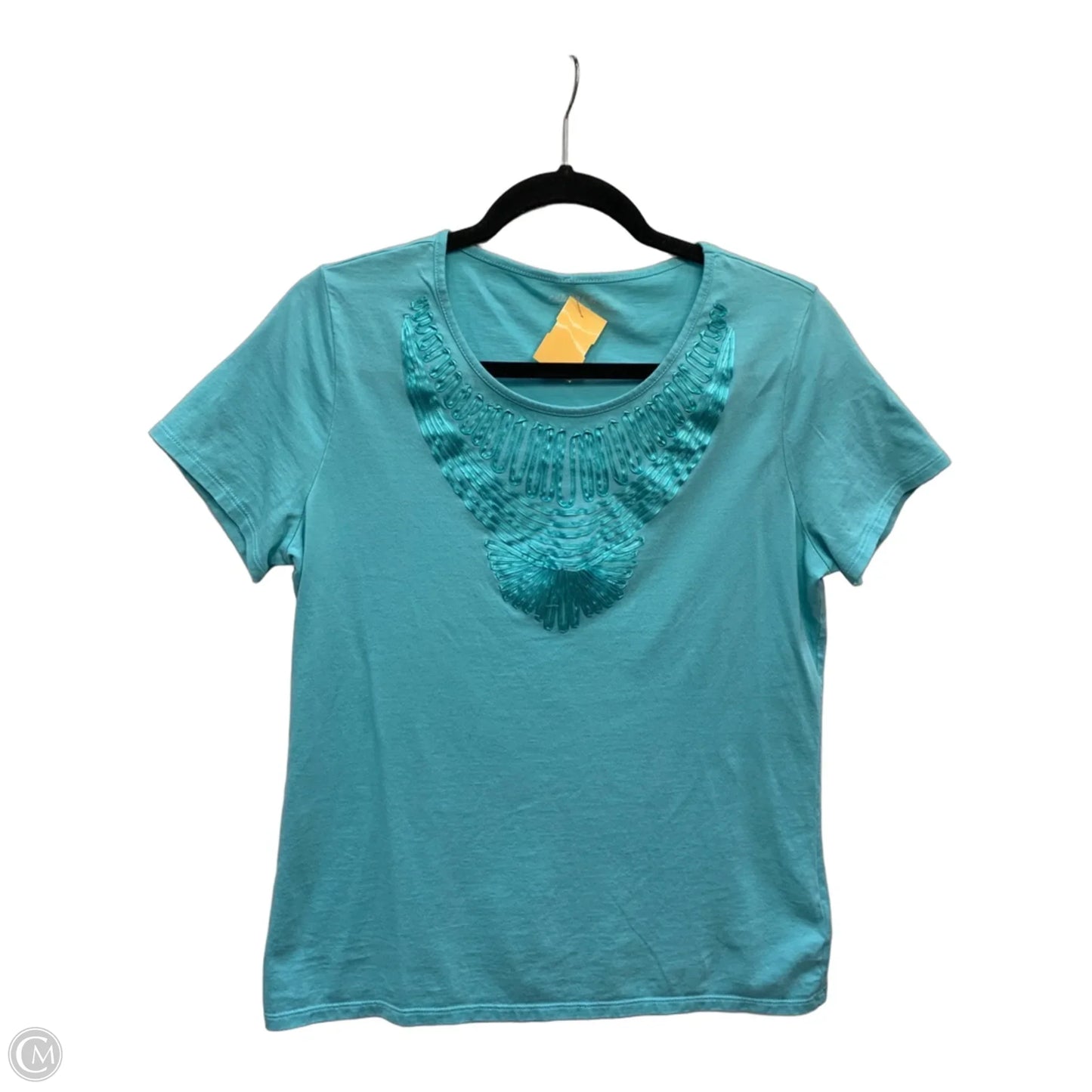 Top Short Sleeve By Coldwater Creek In Blue, Size: M