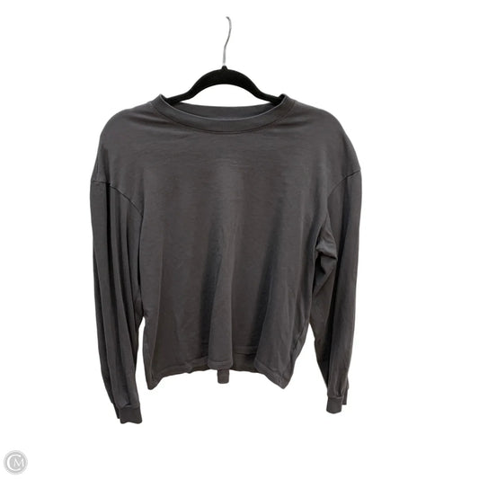 Top Long Sleeve By Madewell In Grey, Size: S