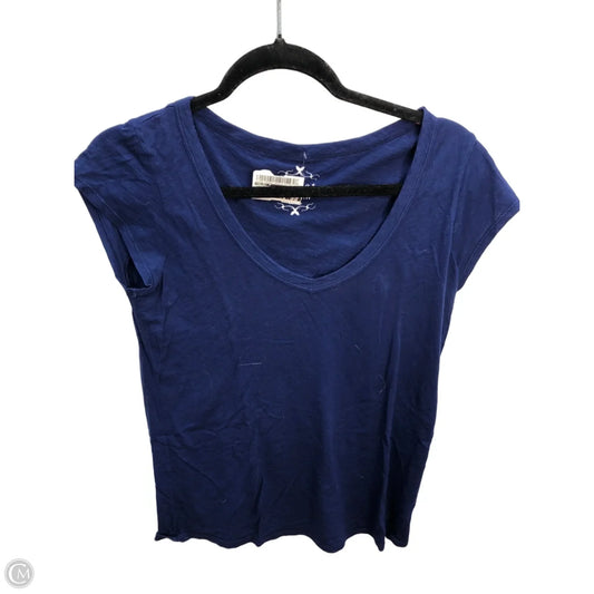 Top Short Sleeve By Velvet In Blue, Size: S