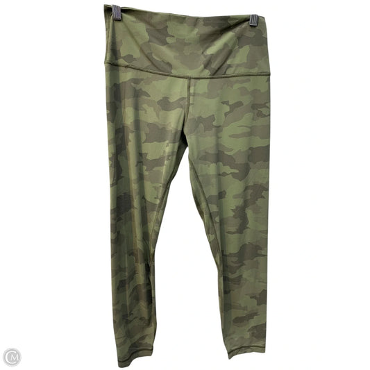 Athletic Leggings By Lululemon In Camouflage Print, Size: 10