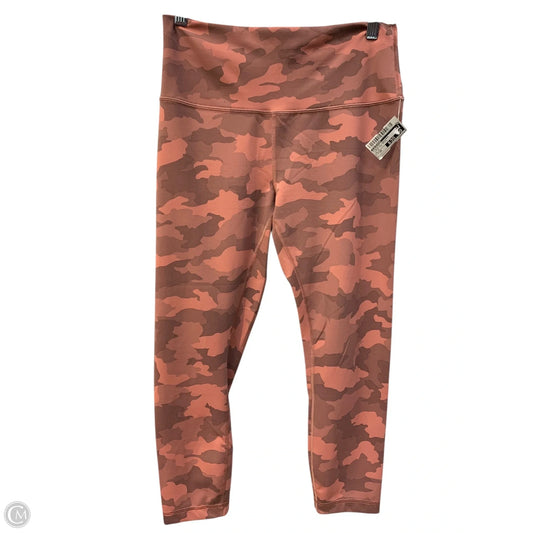Athletic Leggings By Lululemon In Camouflage Print, Size: 10